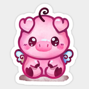 winged pig Sticker